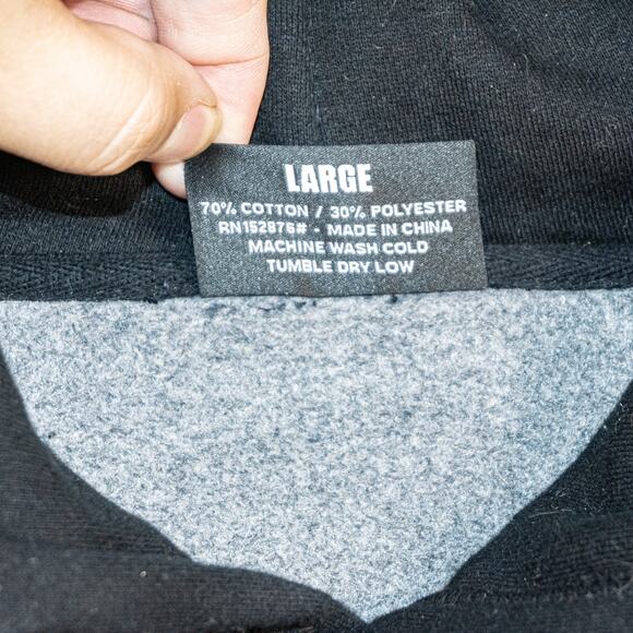 Pleasures now Eclipse Embroidered Hoodie sweatshirt Black size Large - Picture 6 of 7